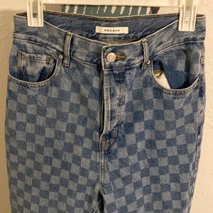 Checkered pacsun jeans